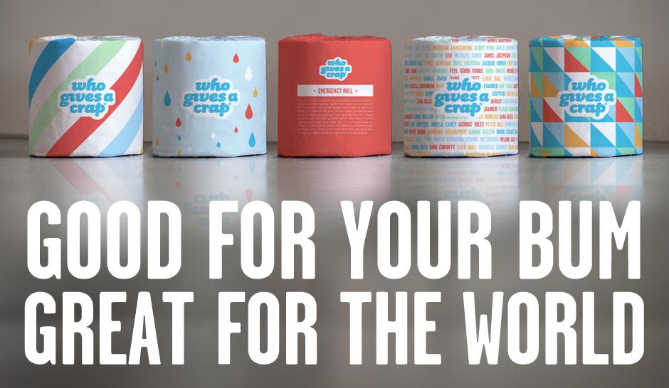 Who Gives a Crap sustainable eco-friendly toilet paper