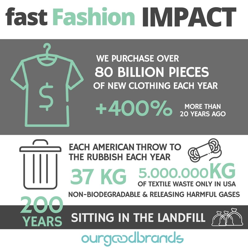 fast fashion impact infographic