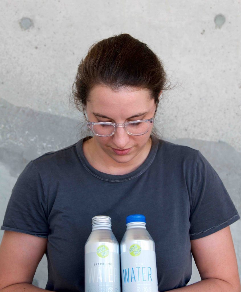 Jess Page co-founder green sheep water