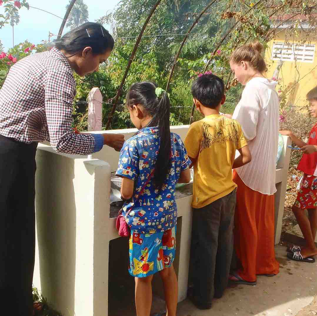 toothbrush project cambodia kids dental hygiene