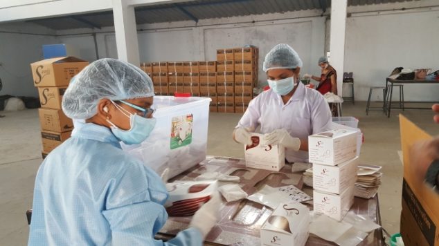saathi banana fiber pads production