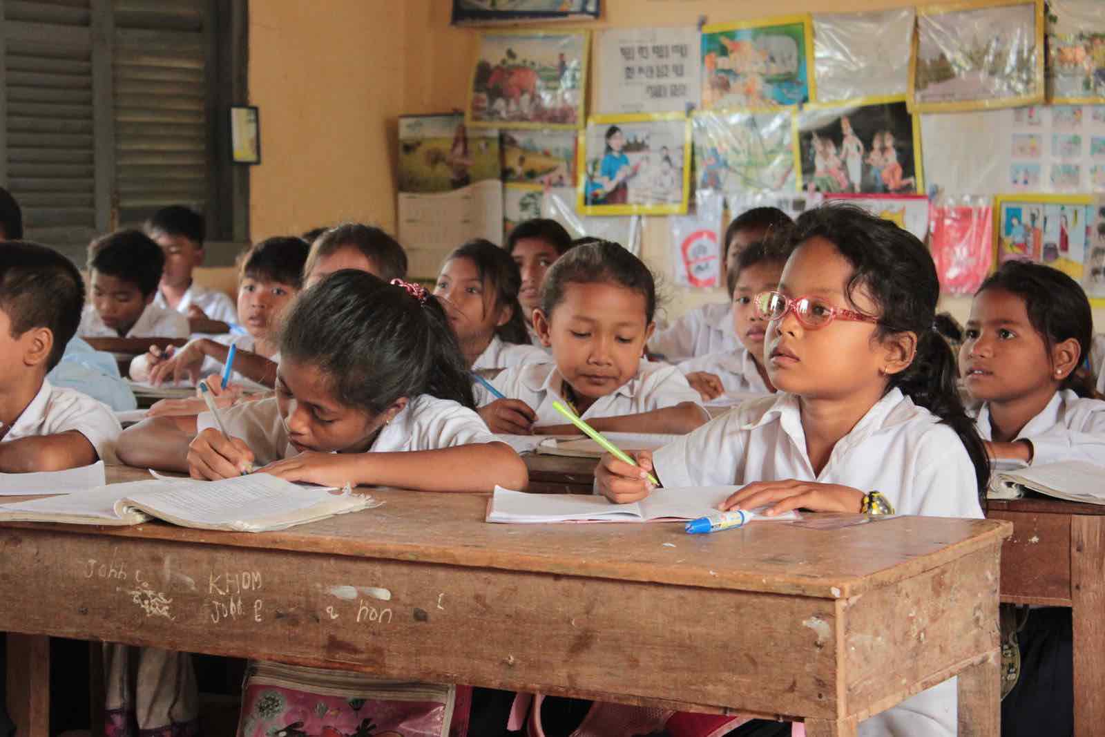 school cambodia education children