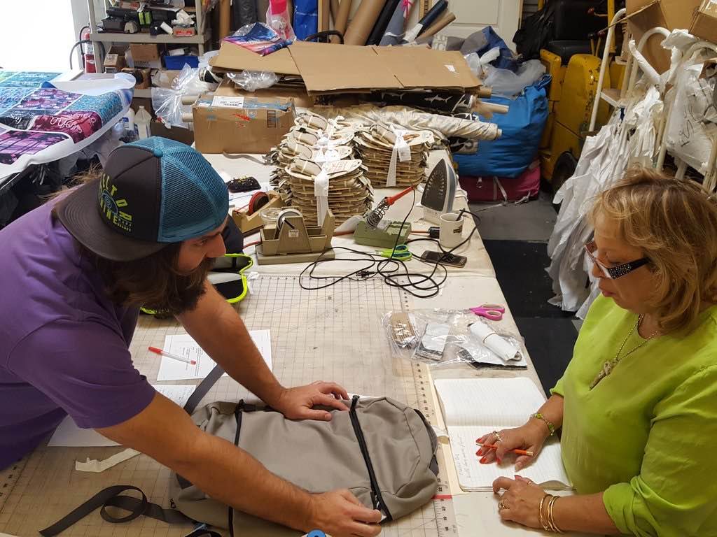 8 hz plastic recycled backpack made USA California Saber
