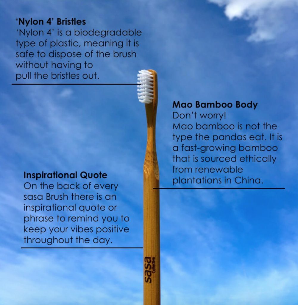 sasa collective eco toothbrush ecofriendly features