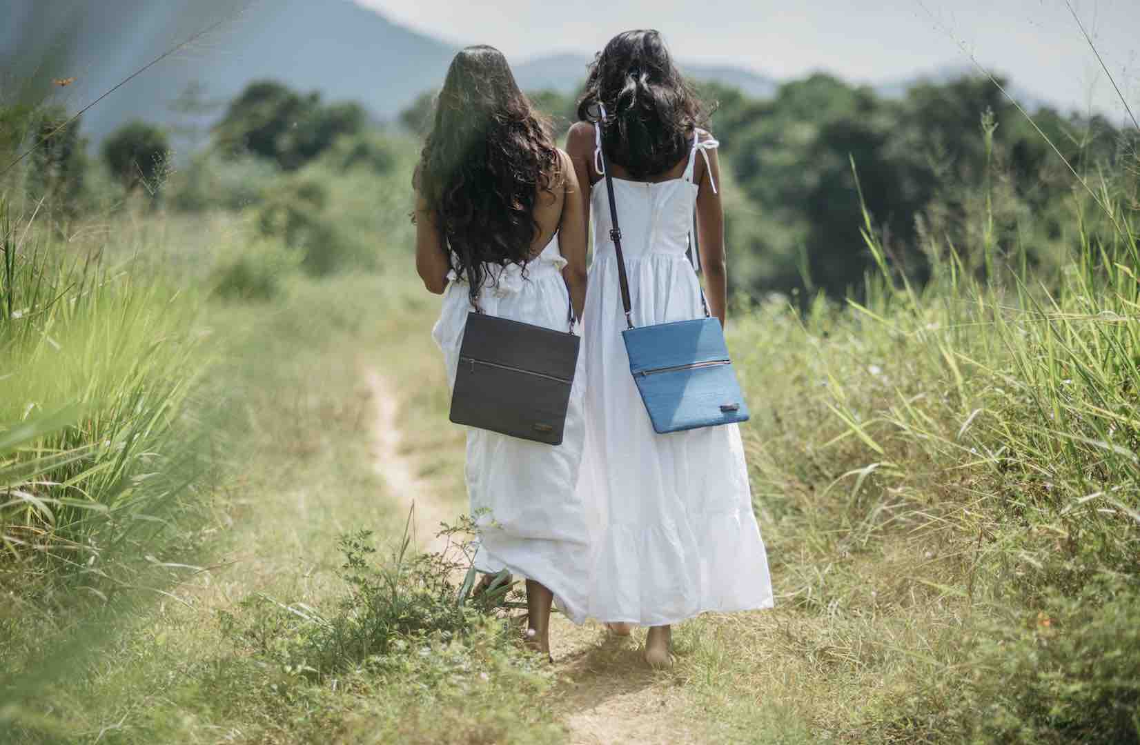 vegan handbags clutches kantala colour sri lanka Hana