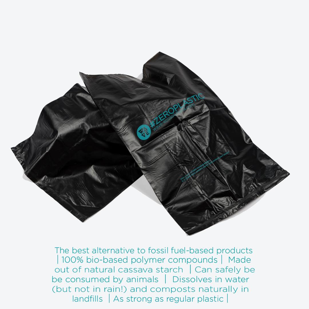 biodegradable bags sustainable wave ecosolutions cassava plastic free