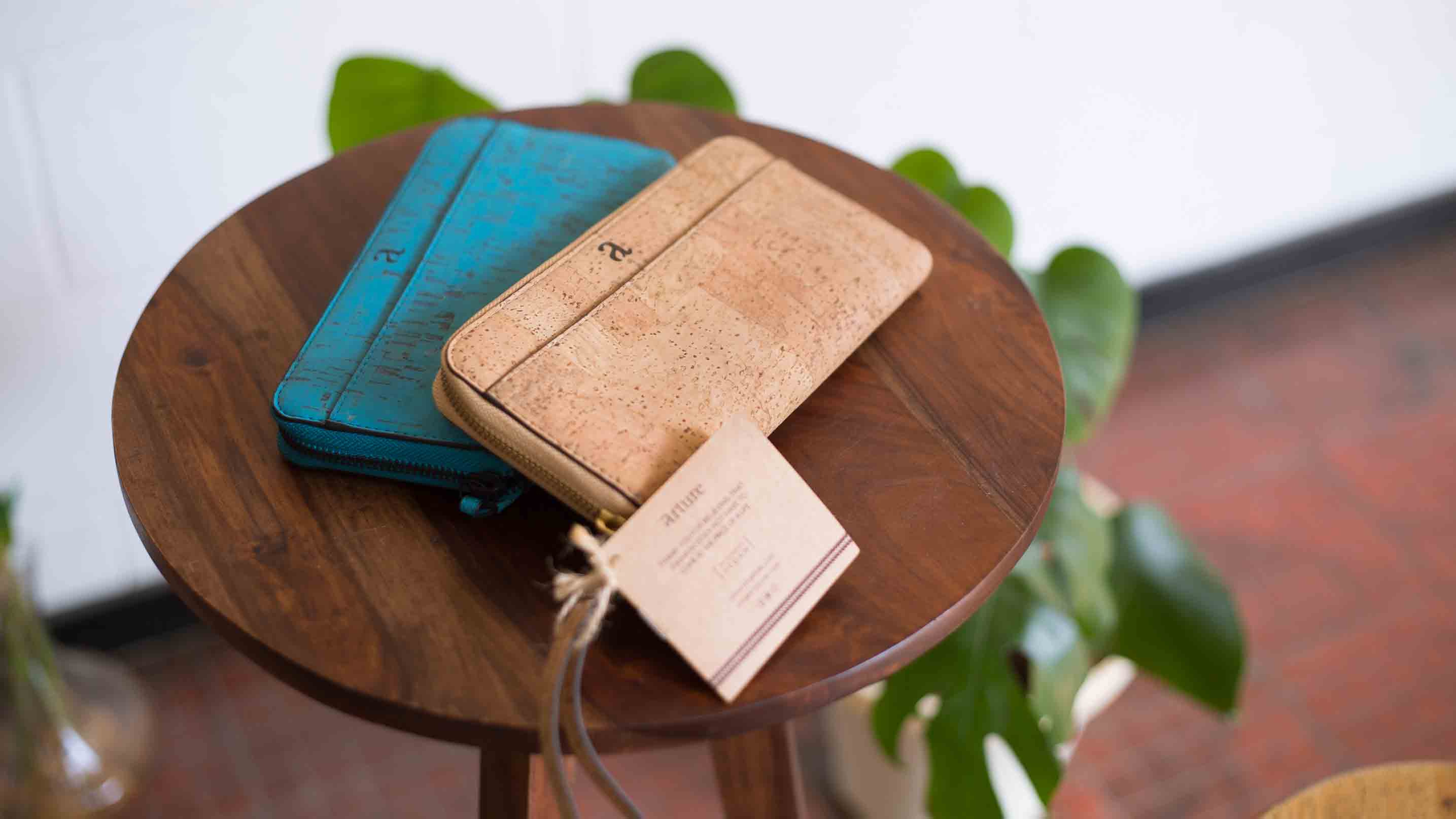 cork and hemp accessories my Arture handbags purses