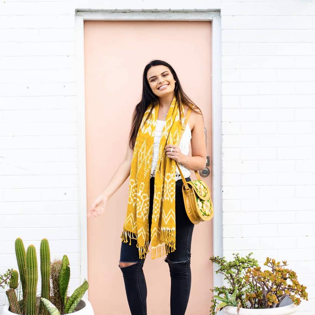 wandering hearts handmade artisans fashion culture scarf handbag