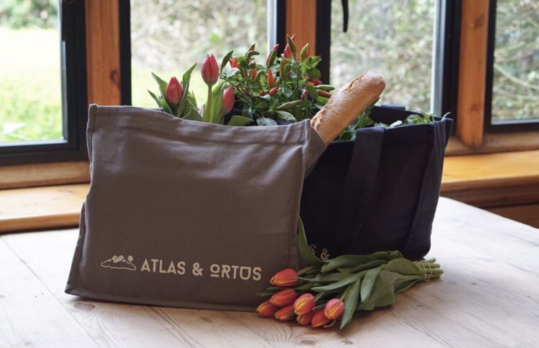 atlas & ortus organic cotton bag sustainable travel gear