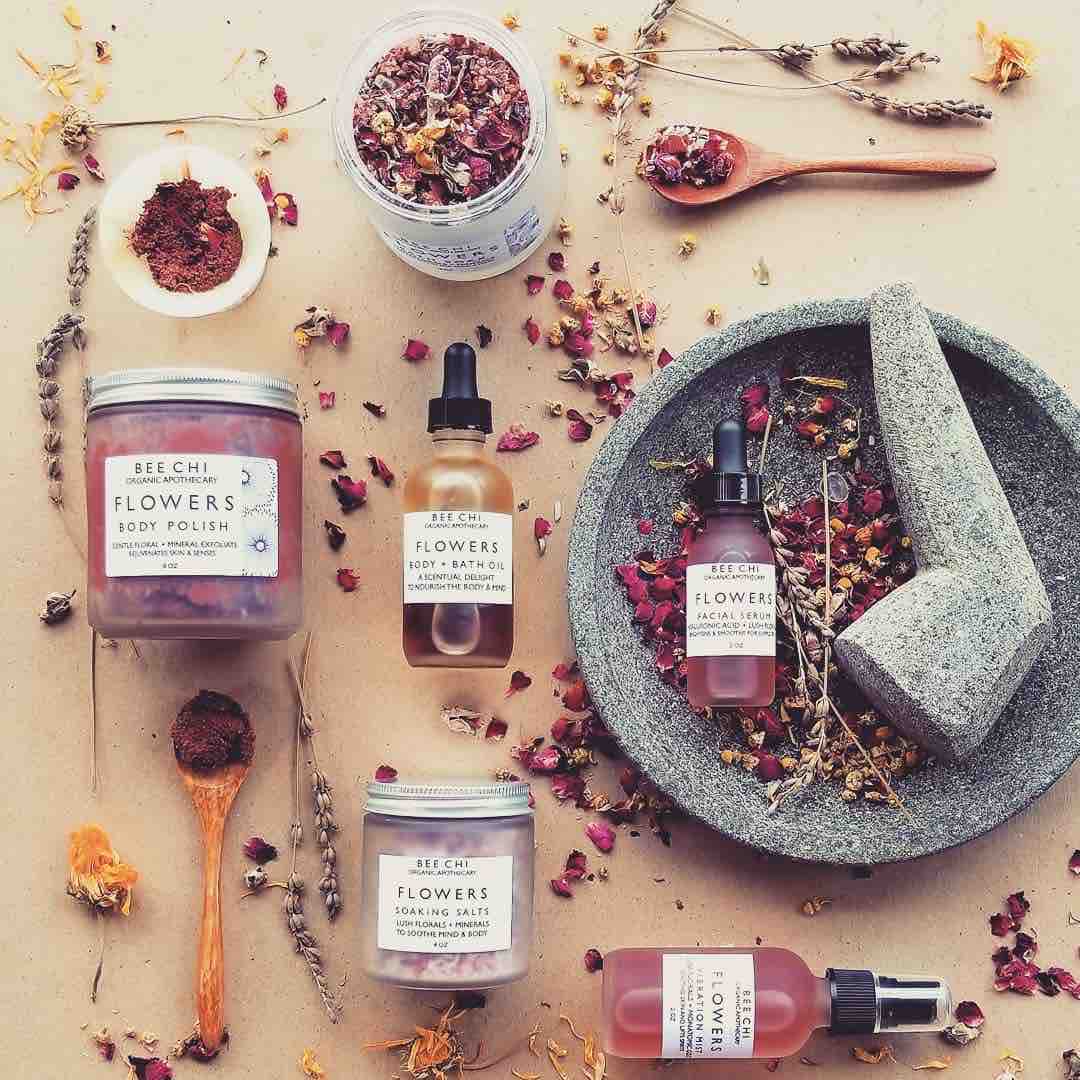 bee chi holistic organic beauty wellness flowers