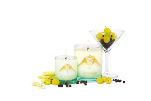 sustainable ethical scented candles Left Bank Martini Elderflower, Lemongrass, Gooseberry & Juniper