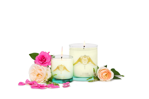 sustainable ethical scented candles Samadhi Karpuura, Tulsi & Rose
