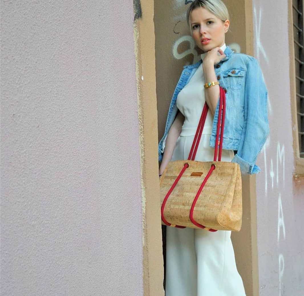 handbag cork accessories APOXYLO Portugal Greece