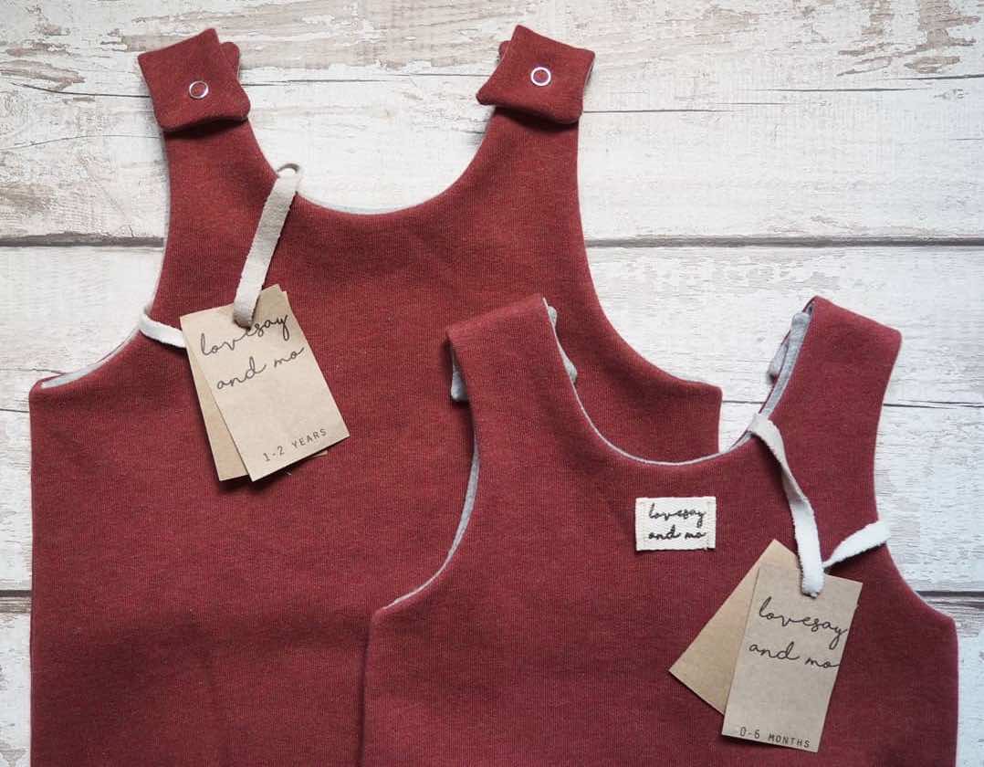 Lovesay and Mo handmade organic clothing for babies and toddlers