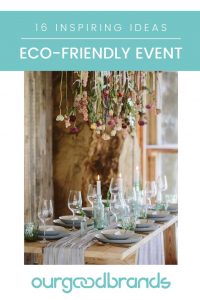 Eco-friendly event guide with 16 ideas for the festive period!