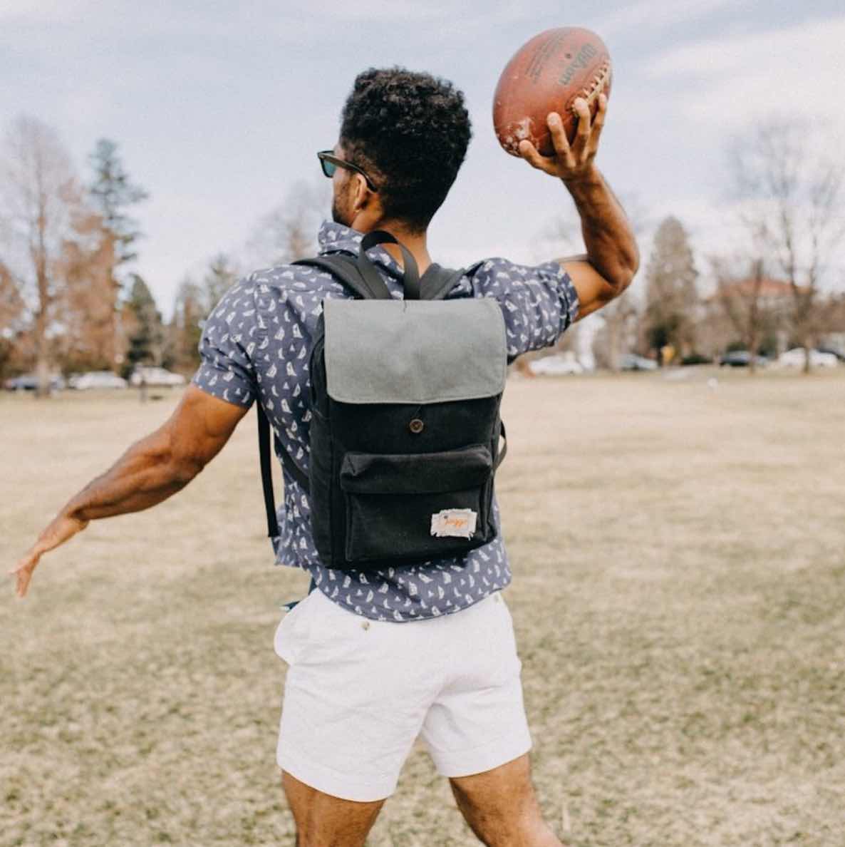 men's conscious wardrobe ethical fashion brands Joggo-bag