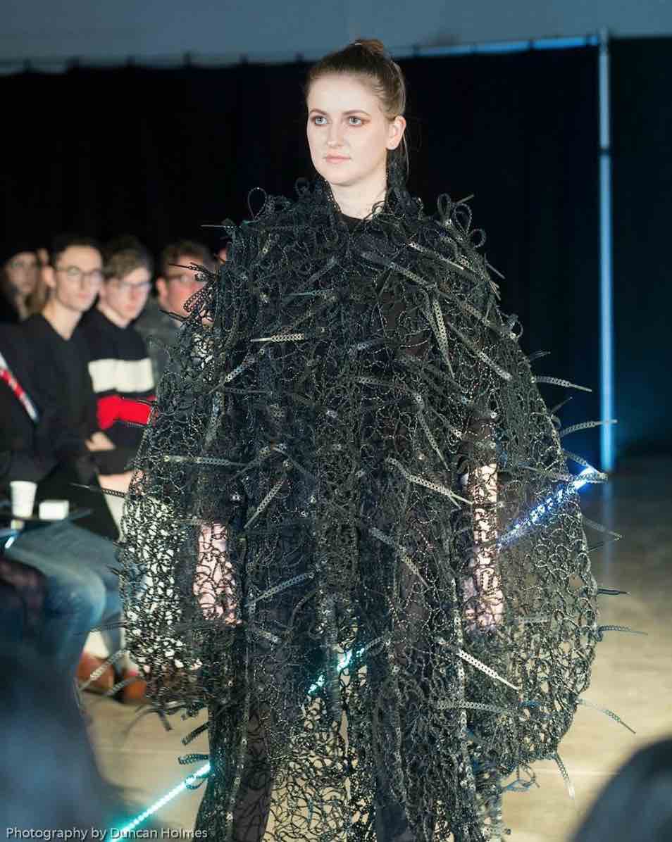 R sustainable fashion show edinburg reinvent upcycled designer @aureliefontan.design