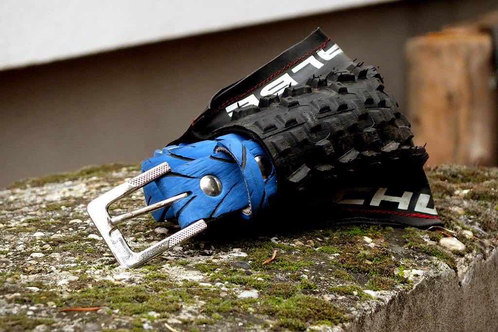 felvaroom upcycled bicycles tires accessories fashion belt