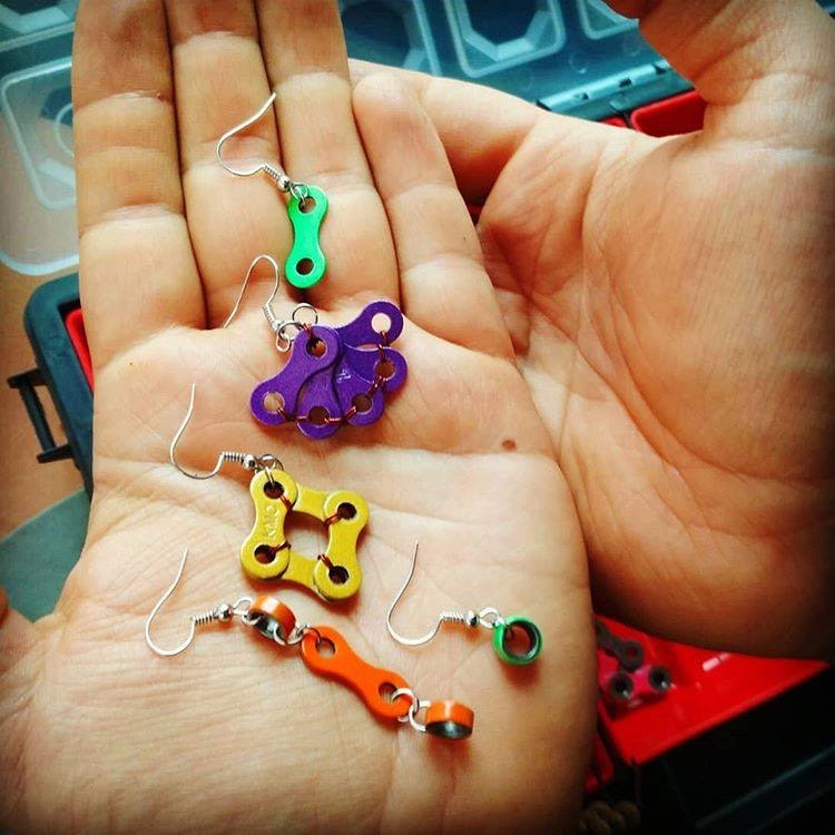 felvaroom upcycled bicycles tires accessories fashion earrings