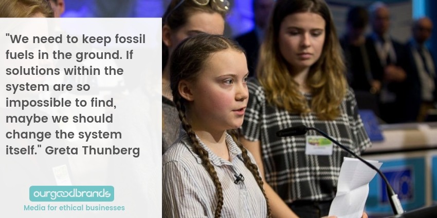greta thunber best quotes school strike news nobel prize