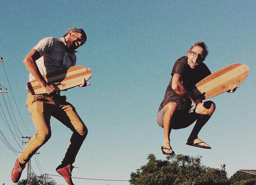 goose boards upcycled handmade wooden cruiser skateboard