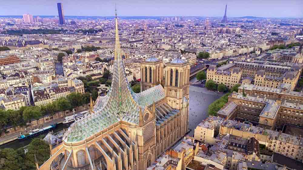 notre dame green renewable energy food new roof design solutions