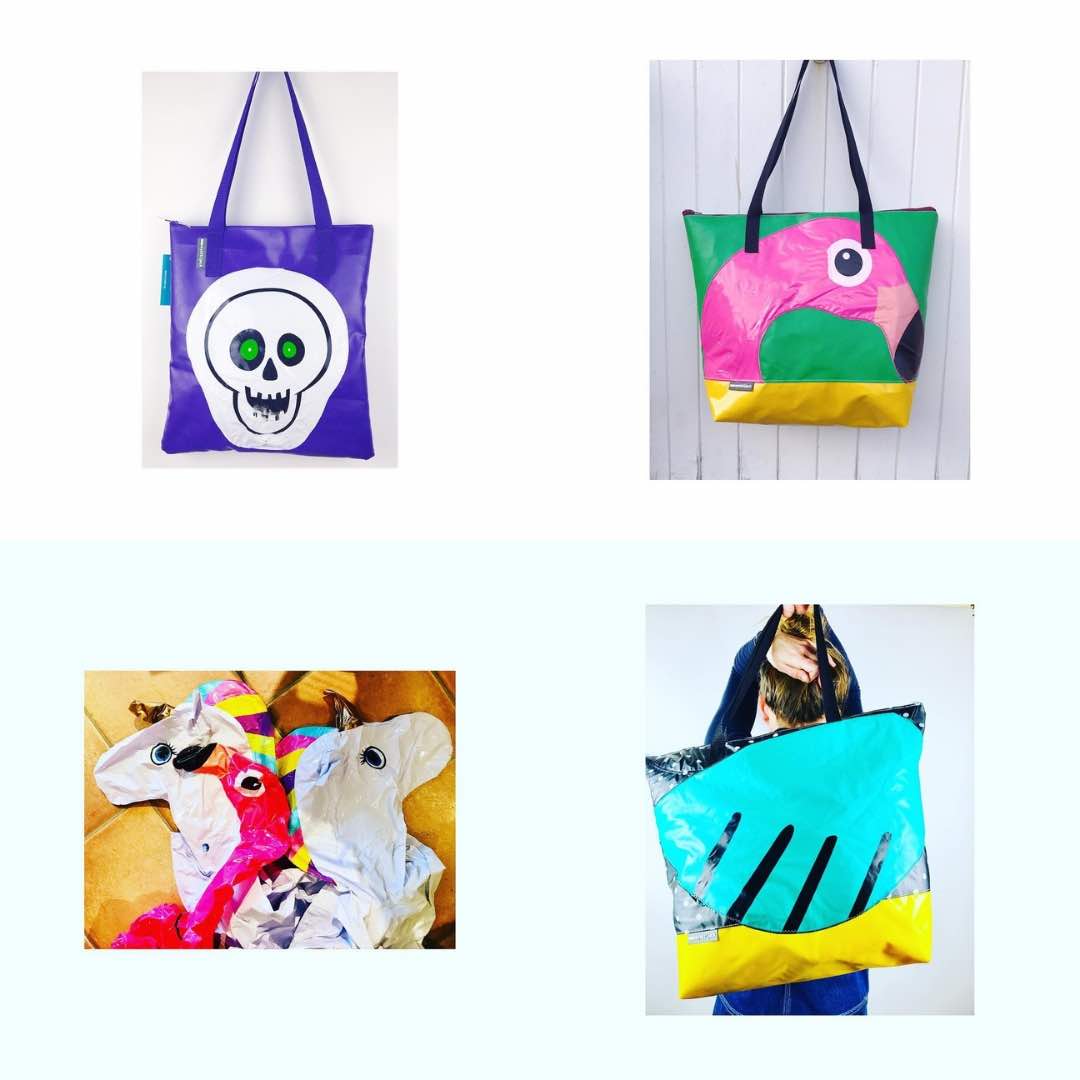 wyatt jack bouncy castles upcycled waterproof bags