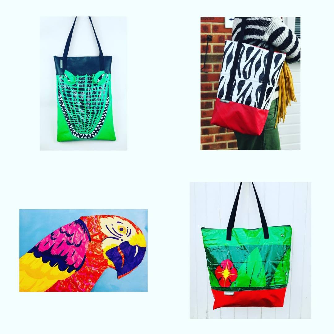 wyatt jack bouncy castles upcycled waterproof bags