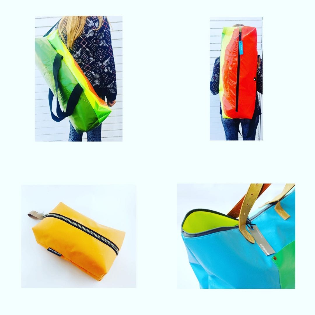 wyatt jack bouncy castles upcycled waterproof bags