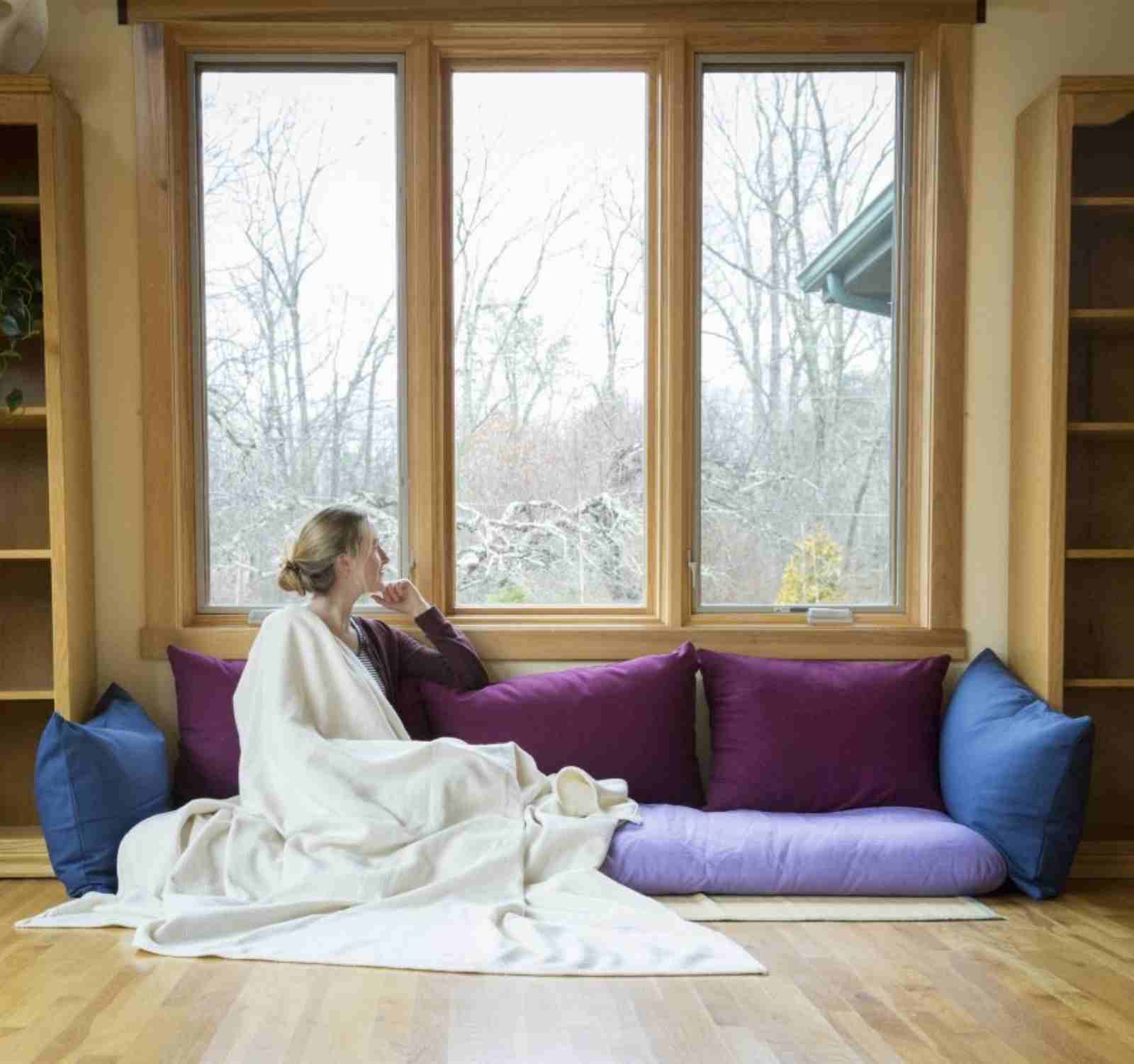 ethical and eco-friendly yoga accessories, gear and props blanket zafu
