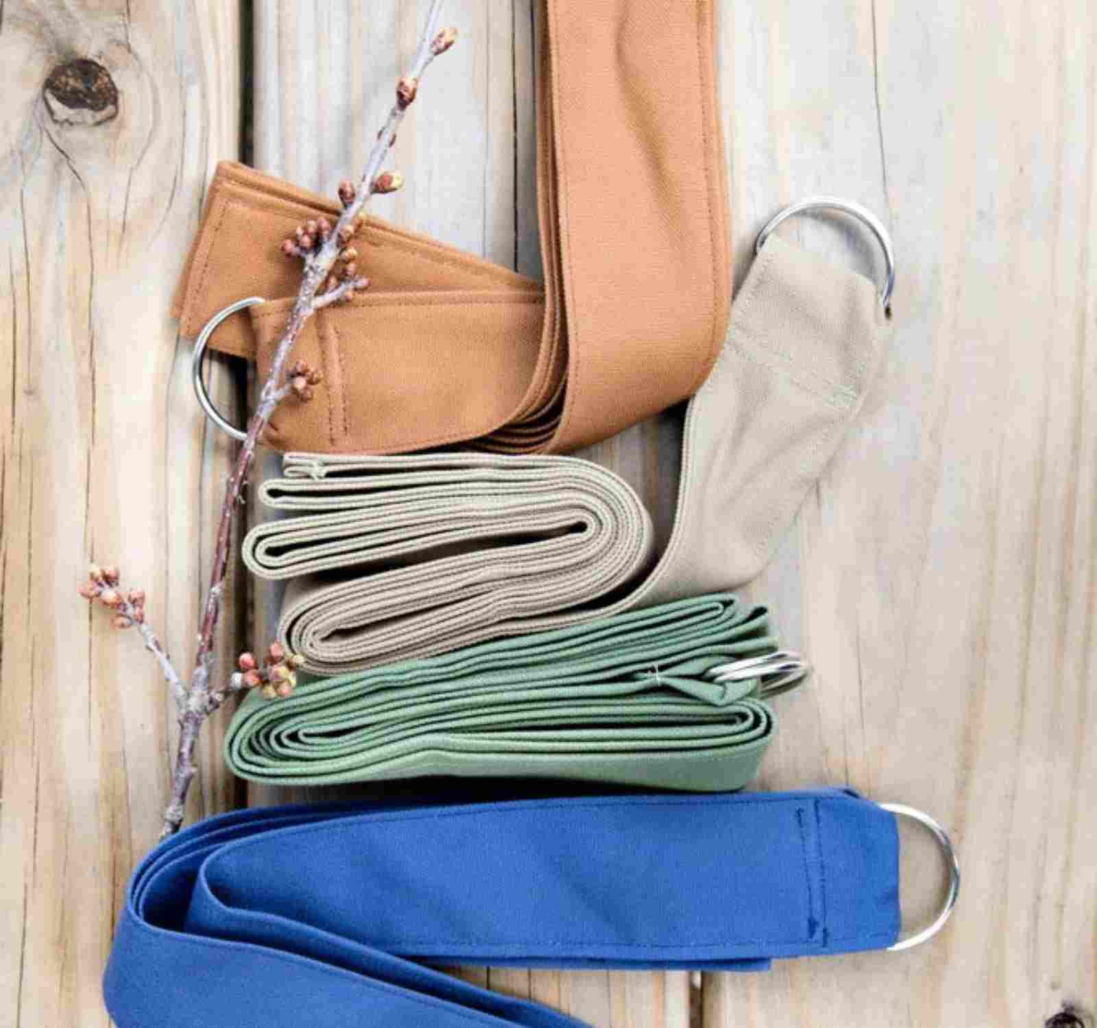 ethical and eco-friendly yoga accessories, gear and props zafu straps