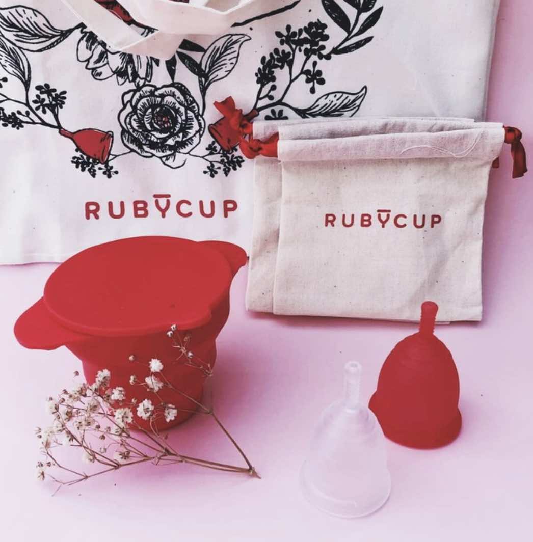 Ruby Cup menstrual cup period dignity give back education