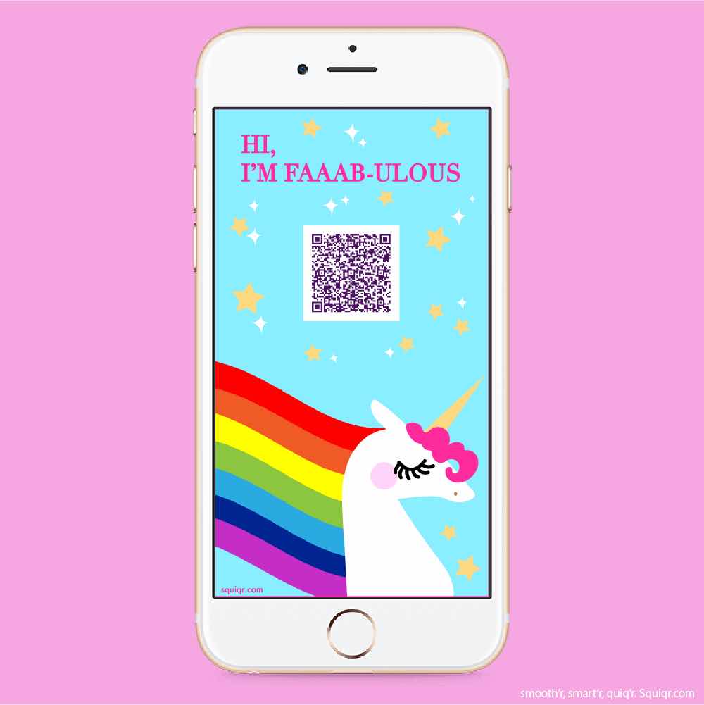 squiqr digital business cards save trees QR code