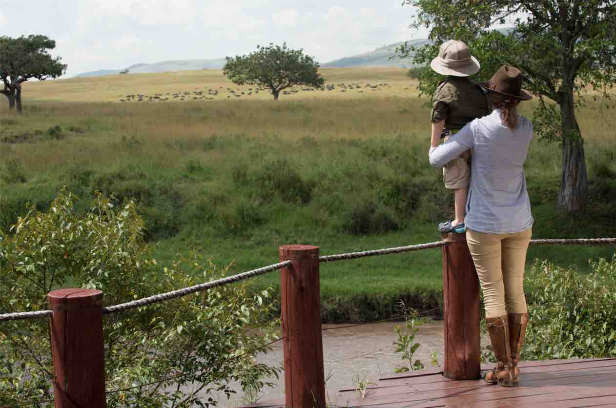Children family safari africa jumbari wildlife