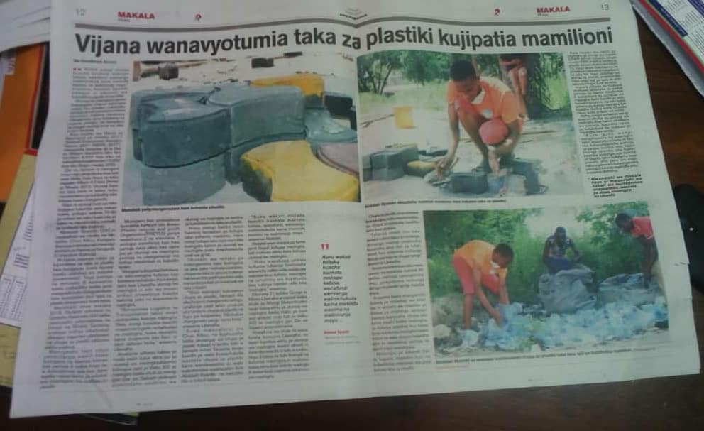 preyo startup tanzania turning plastic trash construction materials