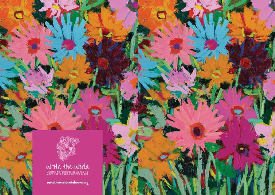 Write the World design giving notebooks tackling global poverty