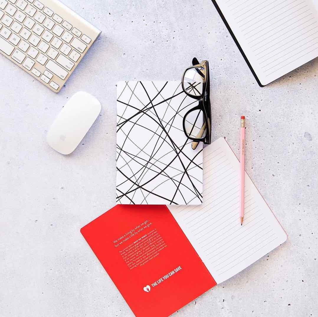 Write the World design giving notebooks tackling global poverty