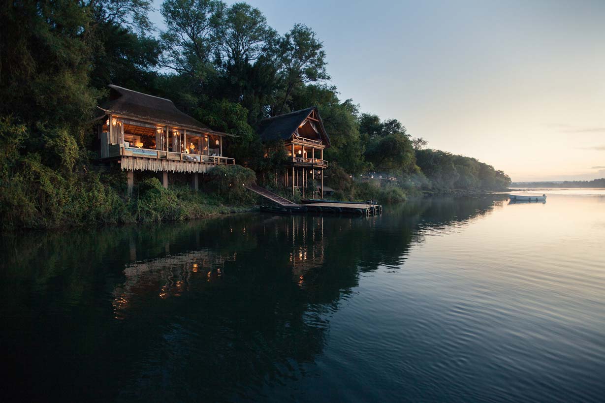 Exterior of Tongabezi Lodge