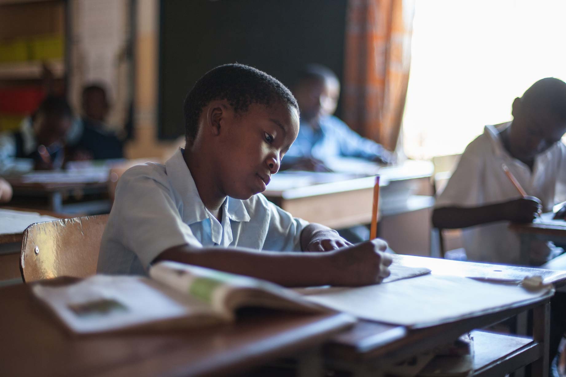 Student at Tongabezi Trust School