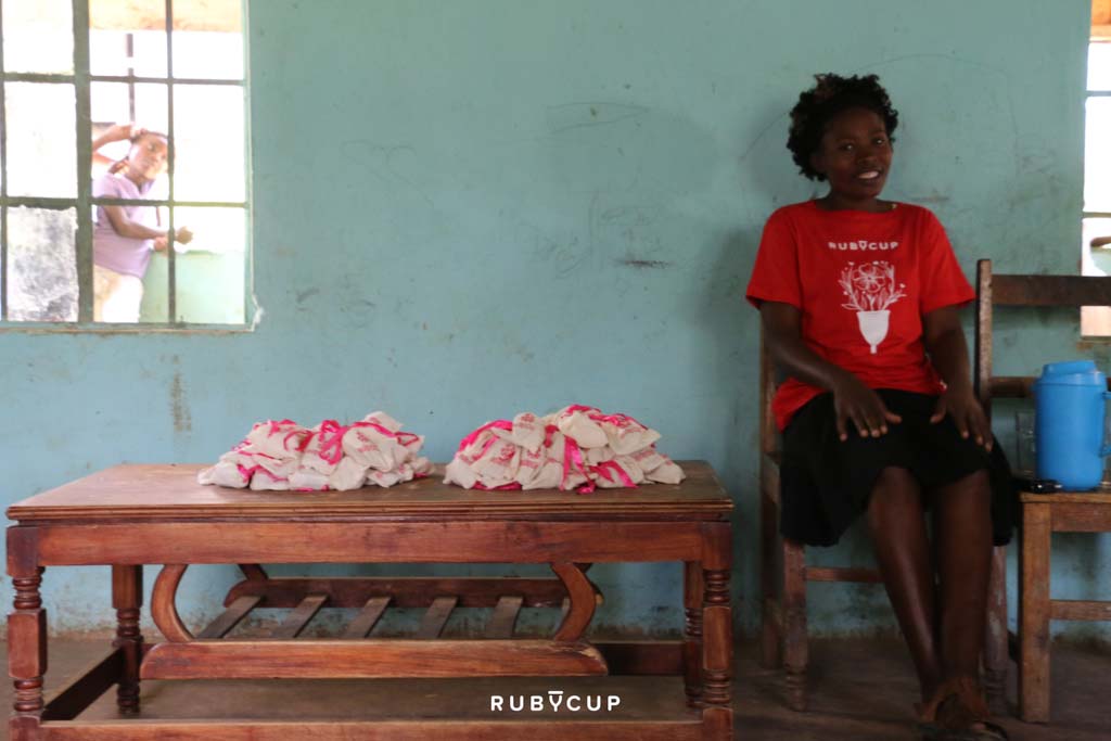 Ruby Cup menstrual cup period dignity give back education