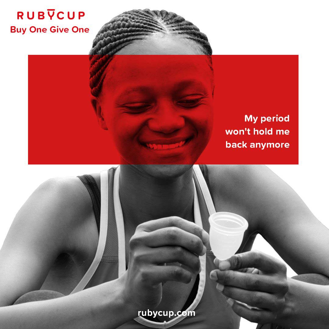 Ruby Cup menstrual cup period dignity give back education