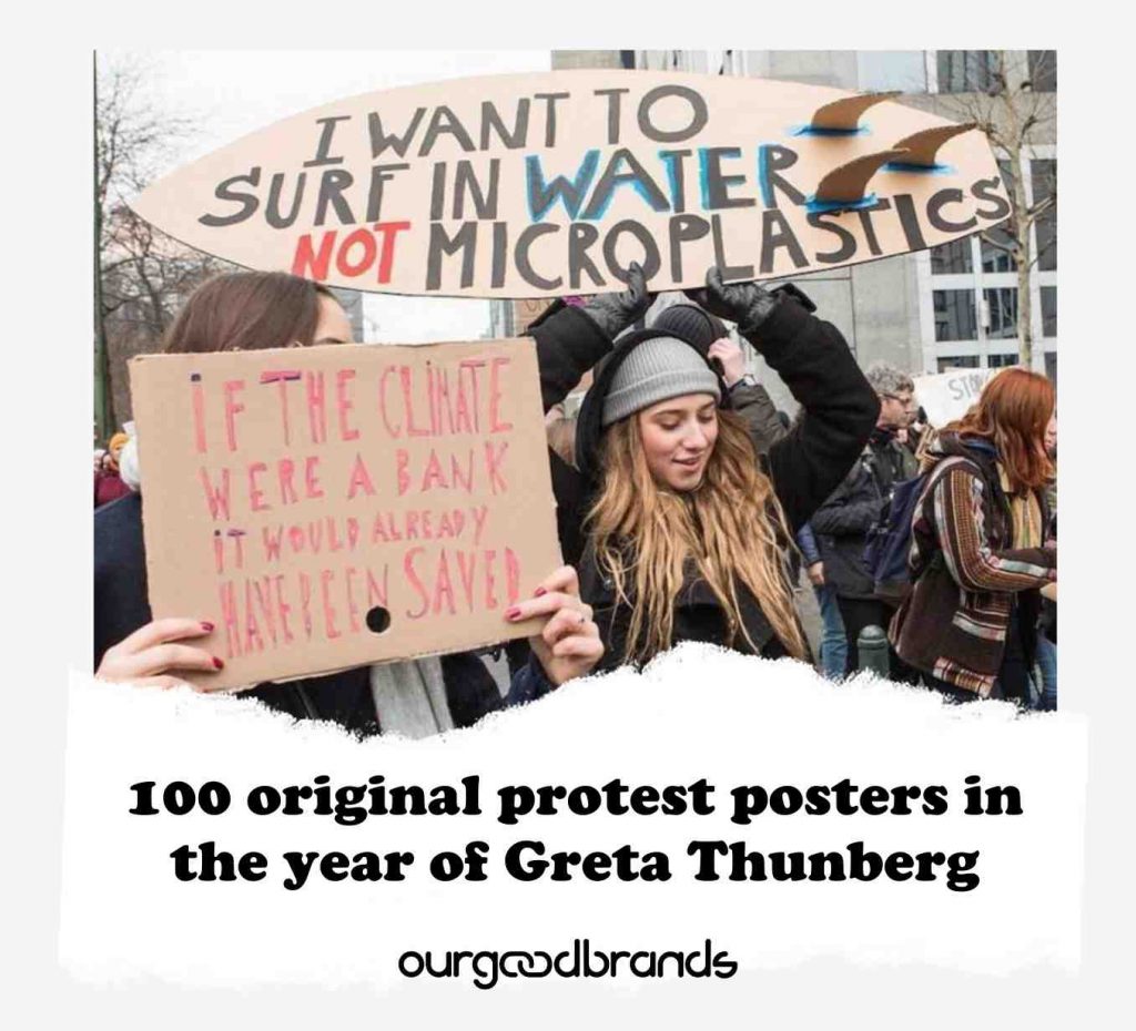 100 original protest posters in the year of Greta Thunberg