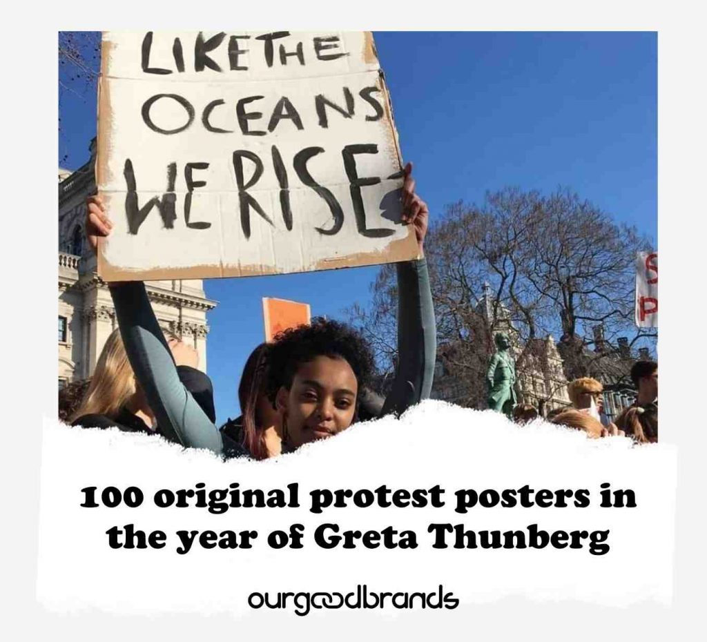 100 original protest posters in the year of Greta Thunberg