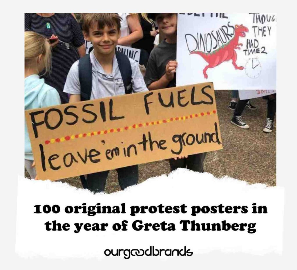 100 original protest posters in the year of Greta Thunberg
