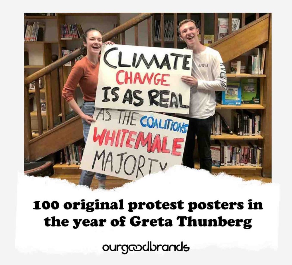 100 original protest posters in the year of Greta Thunberg