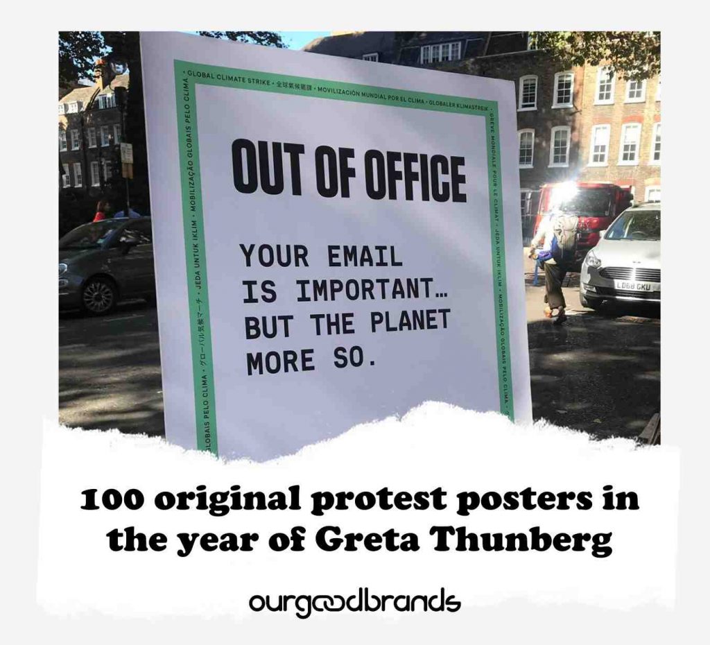 100 original protest posters in the year of Greta Thunberg