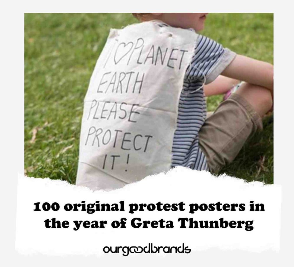 100 original protest posters in the year of Greta Thunberg