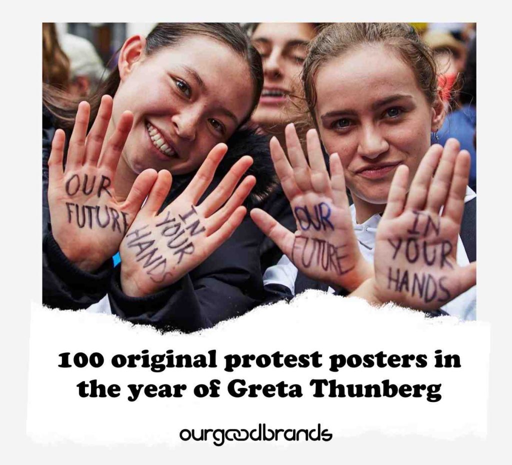 100 original protest posters in the year of Greta Thunberg