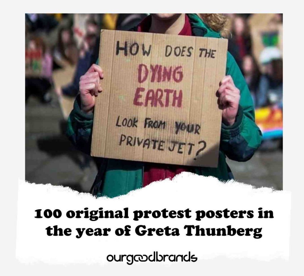100 original protest posters in the year of Greta Thunberg