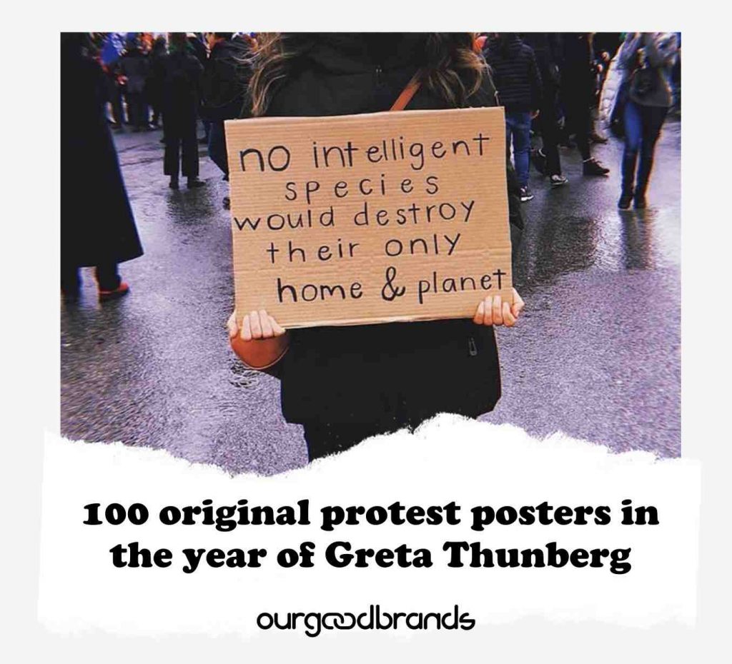 100 original protest posters in the year of Greta Thunberg